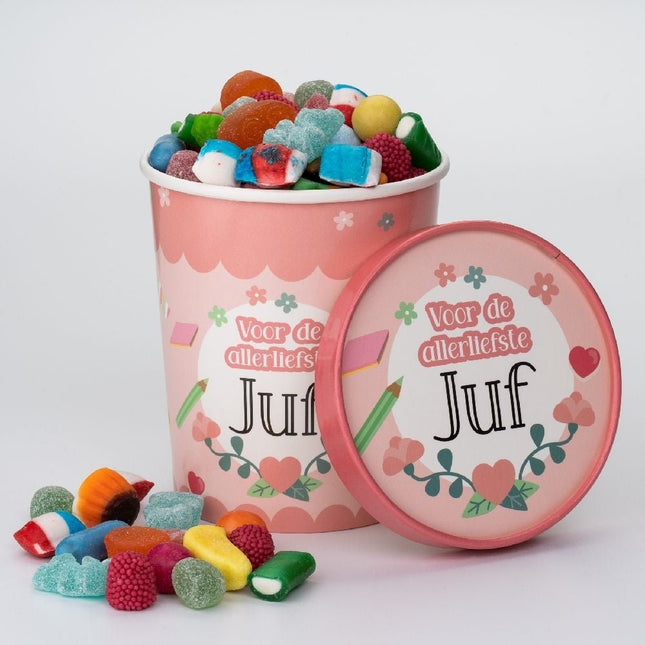 Snoepbakje Juf 12cm van Paper Dreams koop je bij Partywinkel