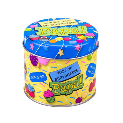 Snoepblik Papa 9cm van Paper Dreams koop je bij Partywinkel