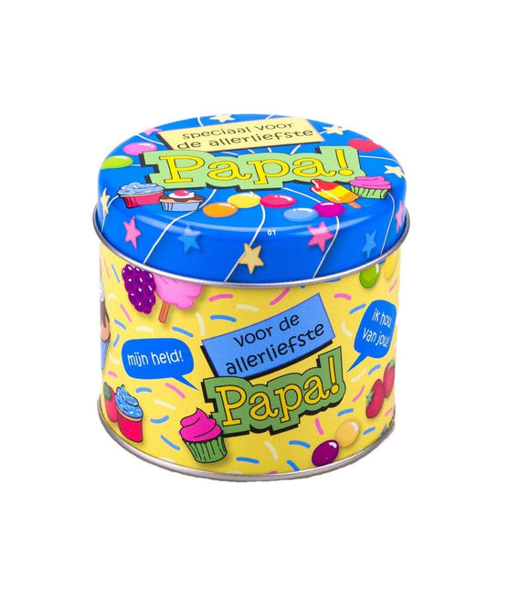 Snoepblik Papa 9cm van Paper Dreams koop je bij Partywinkel