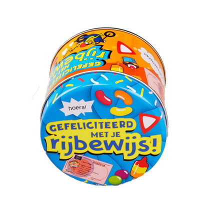 Snoepblik Rijbewijs 9cm van Paper Dreams koop je bij Partywinkel