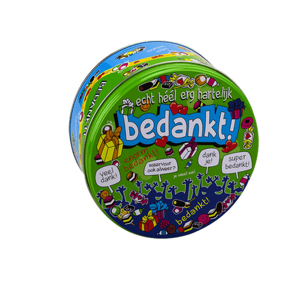 Snoeptrommel Bedankt 14cm van Paper Dreams koop je bij Partywinkel