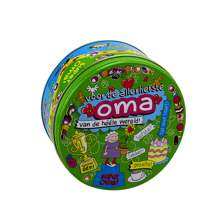 Snoeptrommel Oma 14cm van Paper Dreams koop je bij Partywinkel
