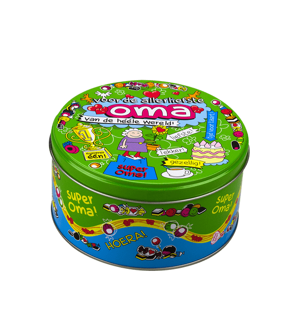 Snoeptrommel Oma 14cm van Paper Dreams koop je bij Partywinkel