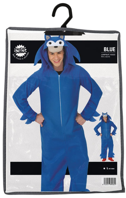 Sonic Onesie Blauw van Fiestas Guirca koop je bij Partywinkel