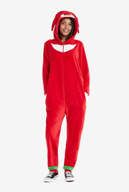Sonic the Hedgehog Knuckles Onesie Unisex Rood van OppoSuits koop je bij Partywinkel
