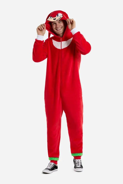 Sonic the Hedgehog Knuckles Onesie Unisex Rood van OppoSuits koop je bij Partywinkel