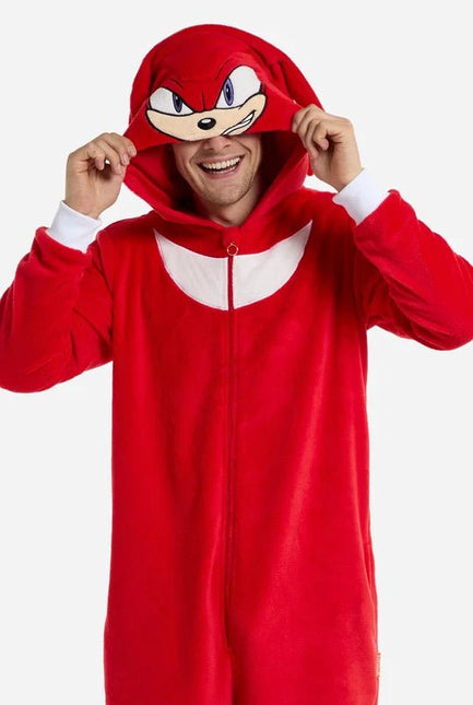 Sonic the Hedgehog Knuckles Onesie Unisex Rood van OppoSuits koop je bij Partywinkel