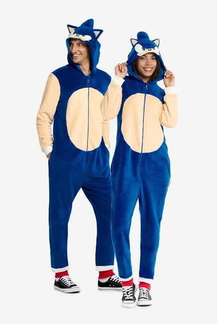 Sonic the Hedgehog Onesie Unisex Blauw van OppoSuits koop je bij Partywinkel