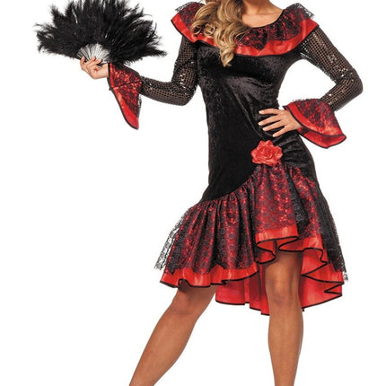 Spaanse Jurk Flamenco Luxe van Wilbers & Wilbers koop je bij Partywinkel