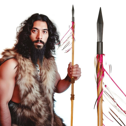 Speer Bruin 1,2m van Fiestas Guirca koop je bij Partywinkel