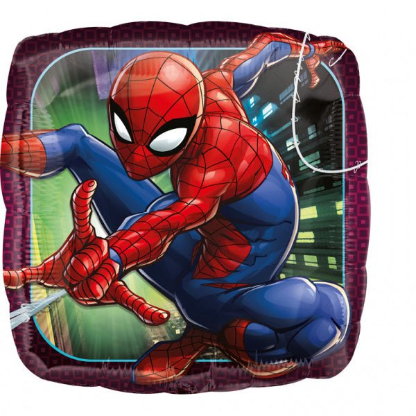 Spiderman Helium Ballon Vierkant 43cm leeg van Anagram koop je bij Partywinkel
