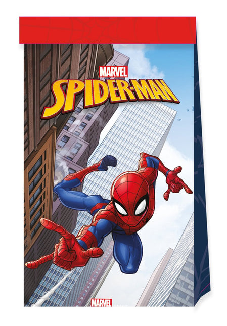 Spiderman Uitdeelzakjes 4st van Procos koop je bij Partywinkel