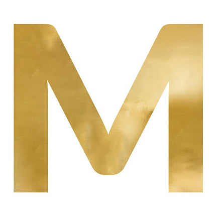 Spiegelletter M Goud 68cm van Partydeco koop je bij Partywinkel