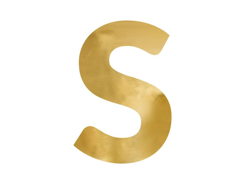 Spiegelletter S Goud 61cm van Partydeco koop je bij Partywinkel