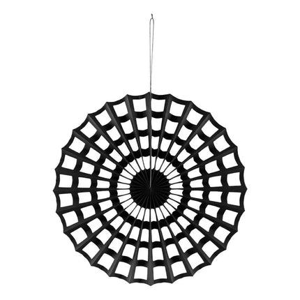 Spinnenweb Hangdecoratie Zwart 50cm van Partydeco koop je bij Partywinkel