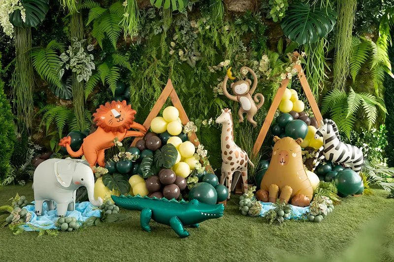 Staande folieballon Olifant, 91x61 cm, mix van Partydeco koop je bij Partywinkel