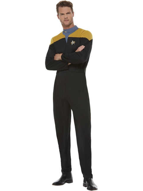 Star Trek, Voyager Operations Uniform, Gold & Blac Heren van Smiffys koop je bij Partywinkel