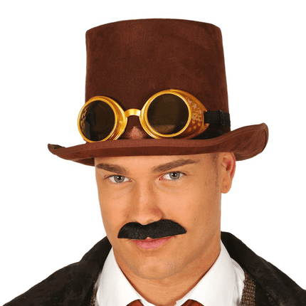 Steampunk Hoed Bril van Fiestas Guirca koop je bij Partywinkel