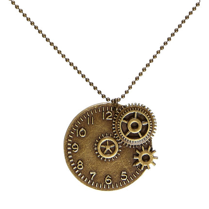 Steampunk Ketting Goud van Widmann koop je bij Partywinkel