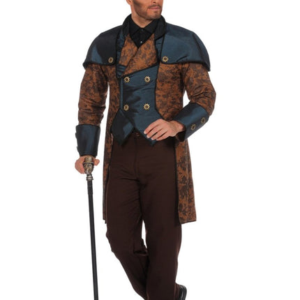 Steampunk Kostuum Blauw van Wilbers & Wilbers koop je bij Partywinkel