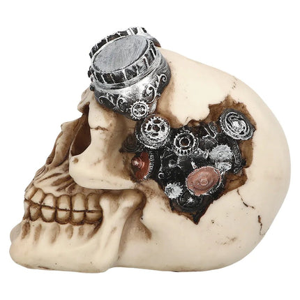 Steampunk Schedel 14cm van Boland koop je bij Partywinkel