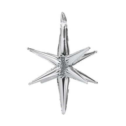 Ster Ballon Zilver 70cm van Partydeco koop je bij Partywinkel