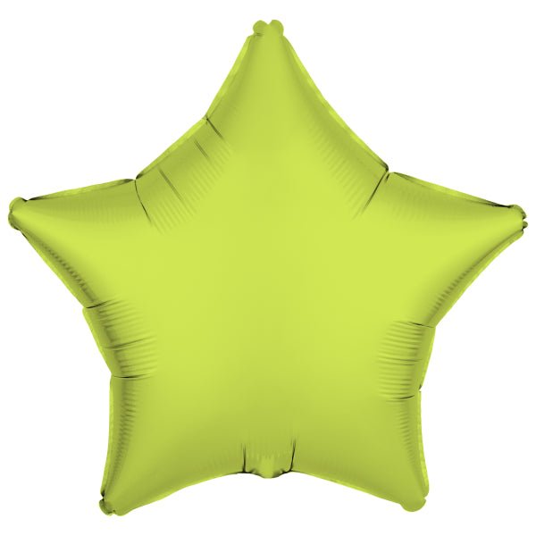 Ster Helium Ballon Neon Geel Leeg 48cm van Riethmueller koop je bij Partywinkel