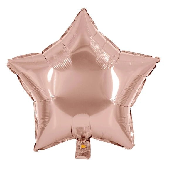 Ster Helium Ballon Rose Goud Leeg 45cm van VDV Benefit koop je bij Partywinkel