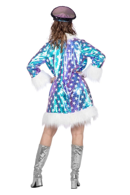 Sterren Jas Blauw Dames van Wilbers & Wilbers koop je bij Partywinkel