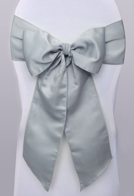 Stoelstrikken Zilver 2,75m 10st van Partydeco koop je bij Partywinkel