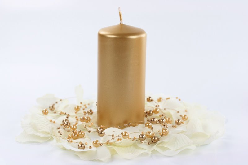 Stompkaars Goud Metallic 12cm 6st van Partydeco koop je bij Partywinkel