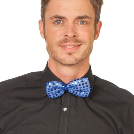 Blauwe Strik Pailletten van Wilbers & Wilbers koop je bij Partywinkel