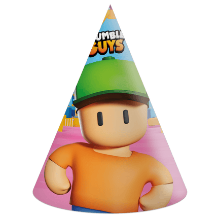 Stumble Guys Feesthoedjes 6st van Procos koop je bij Partywinkel