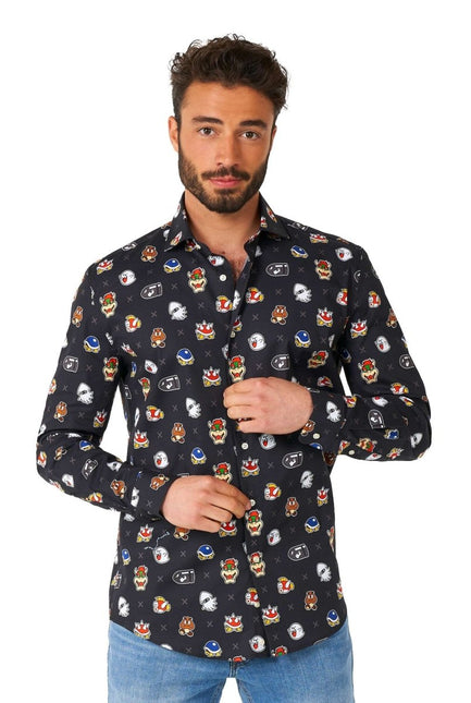 Super Mario Bad Guys Overhemd Heren OppoSuits van OppoSuits koop je bij Partywinkel