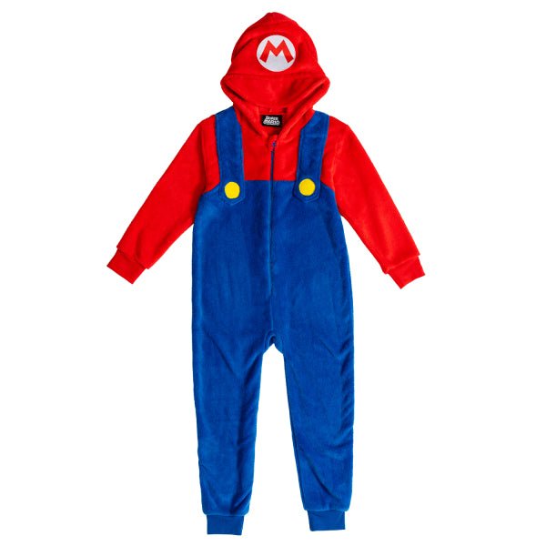 Super Mario Onesie Blauw Rood Kind van Riethmueller koop je bij Partywinkel