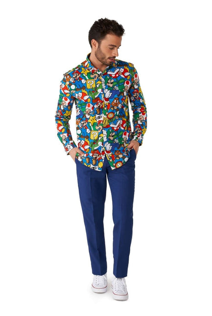 Super Mario Overhemd Heren OppoSuits van OppoSuits koop je bij Partywinkel