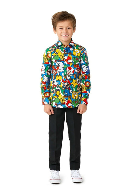 Super Mario Overhemd Jongen OppoSuits van OppoSuits koop je bij Partywinkel