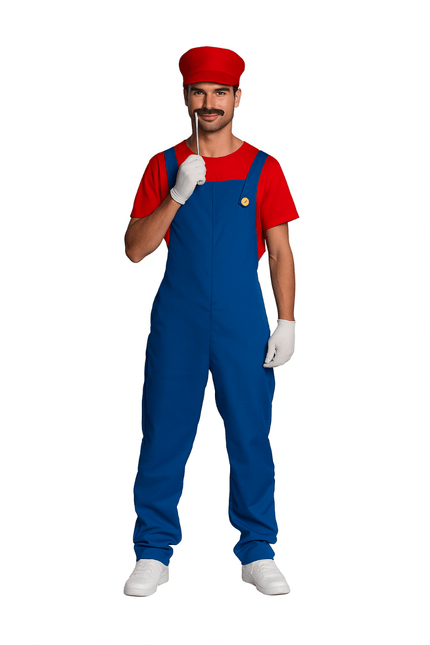 Super Mario Pak Rood Blauw Heren van PartyXclusive koop je bij Partywinkel