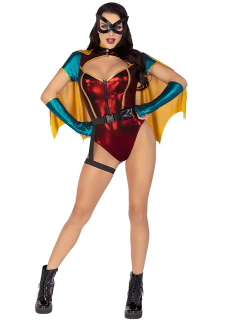 Super Woman Pak Dames Bodysuit Leg Avenue van Leg Avenue koop je bij Partywinkel