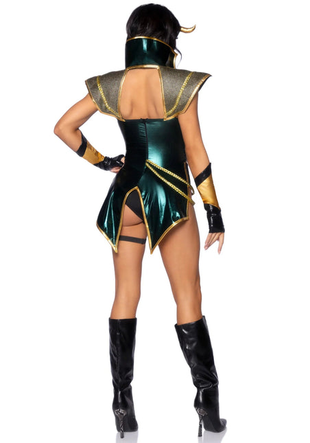 Super Woman Pak Dames Bodysuit Trickster Goddess Leg Avenue van Leg Avenue koop je bij Partywinkel