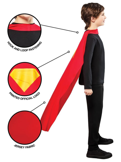 Superman Cape kind van Rubies koop je bij Partywinkel