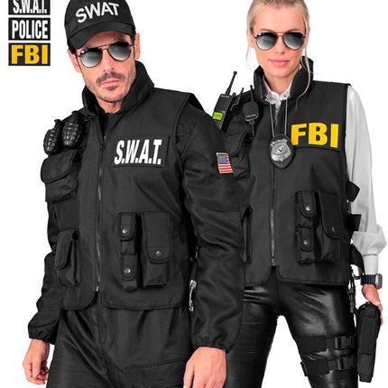 Swat vest fbi /politie van Widmann koop je bij Partywinkel