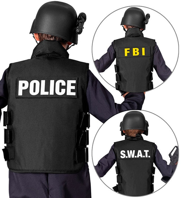 SWAT VEST FBI/POLITIE KIND van Widmann koop je bij Partywinkel