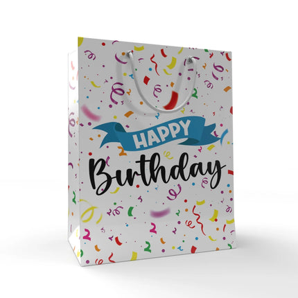 Happy Birthday Cadeautasjes 21cm 12st