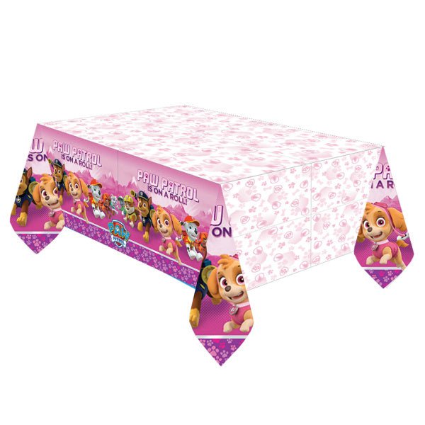 Tafekleed Pink Paw Patrol Plastic 137x243cm van Riethmueller koop je bij Partywinkel