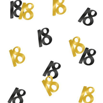 Tafelconfetti 18 Jaar 20gr van Paper Dreams koop je bij Partywinkel