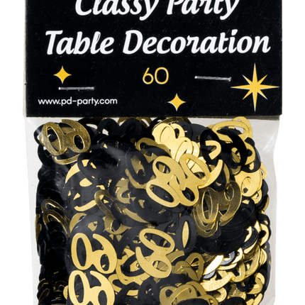 Tafelconfetti 60 Jaar 20gr van Paper Dreams koop je bij Partywinkel