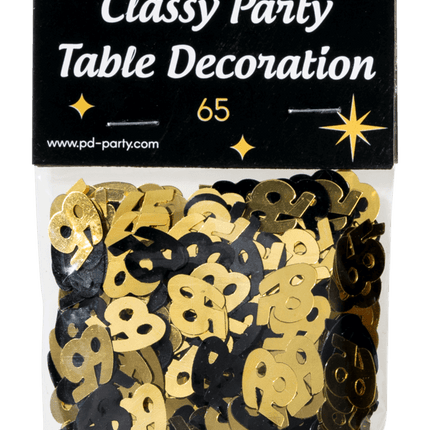 Tafelconfetti 65 Jaar 20gr van Paper Dreams koop je bij Partywinkel