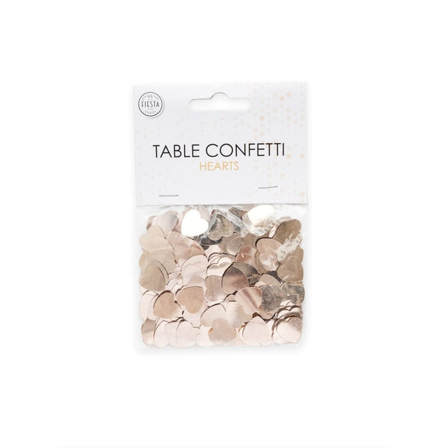 Bedankkaart met gouden hartjes confetti Bedankkaart met gouden hartjes confetti