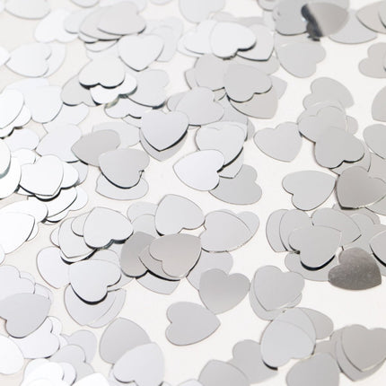 Tafelconfetti Hartjes Zilver van WeFiesta koop je bij Partywinkel